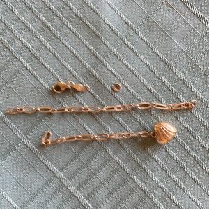 Broken 14k gold charm bracelet